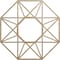 Ekena Millwork Guardian Wood Fretwork Pierced Ceiling Medallion, Hickory, 16"OD x 6 1/4"ID x 3/8"T CMWP16X16X0375GDHI - alternate 1